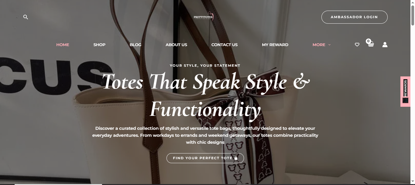 PRETTYTOTES WEBSITE
