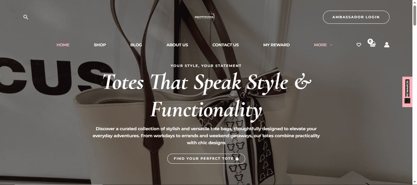Prettytotes Website